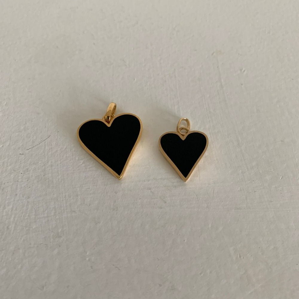 Black heart  pendant (팬던트 단품)